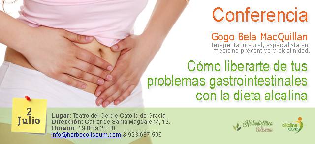Alkaline Care, Conferencia Gogo Bela, estreñimiento, dieta alcalina
